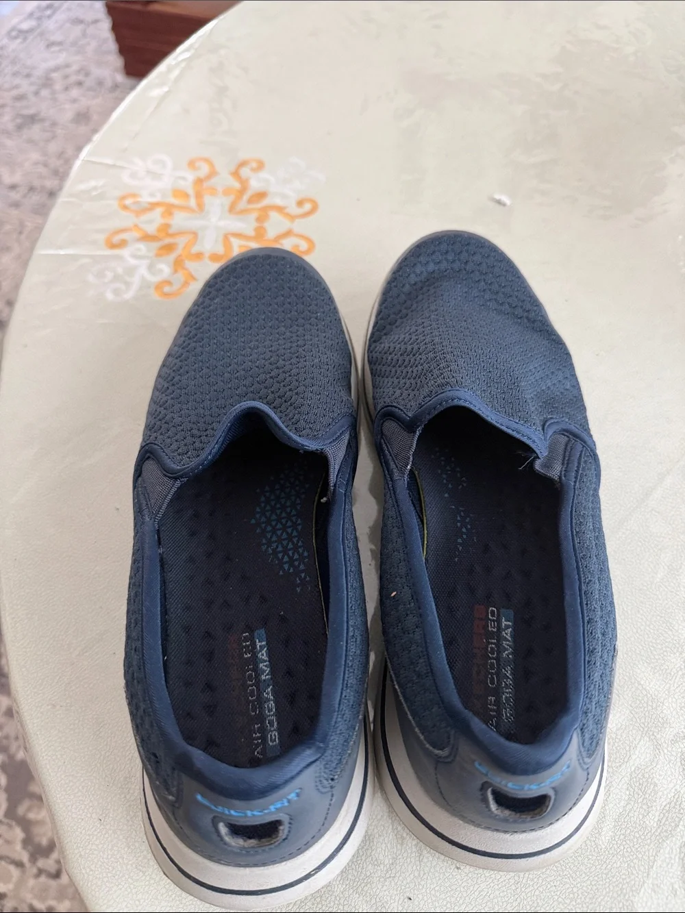 Skechers Men's Navy Knit Slip-On Casual Loafers